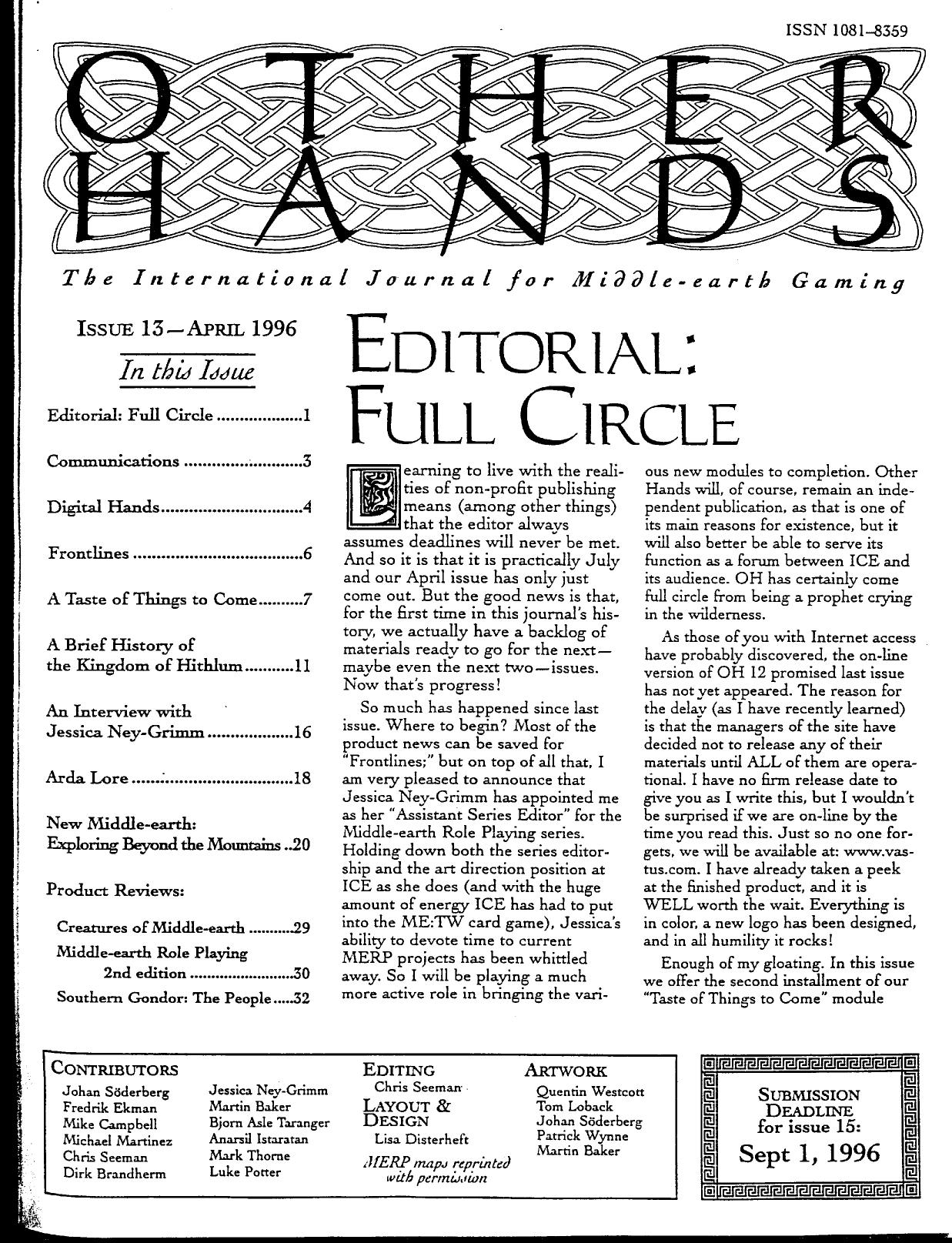 Other Hands Magazine 13 by Unknown