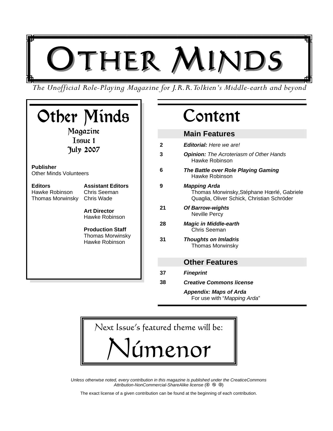 Other Minds magazine, Issue 1 by Other Minds Volunteer team