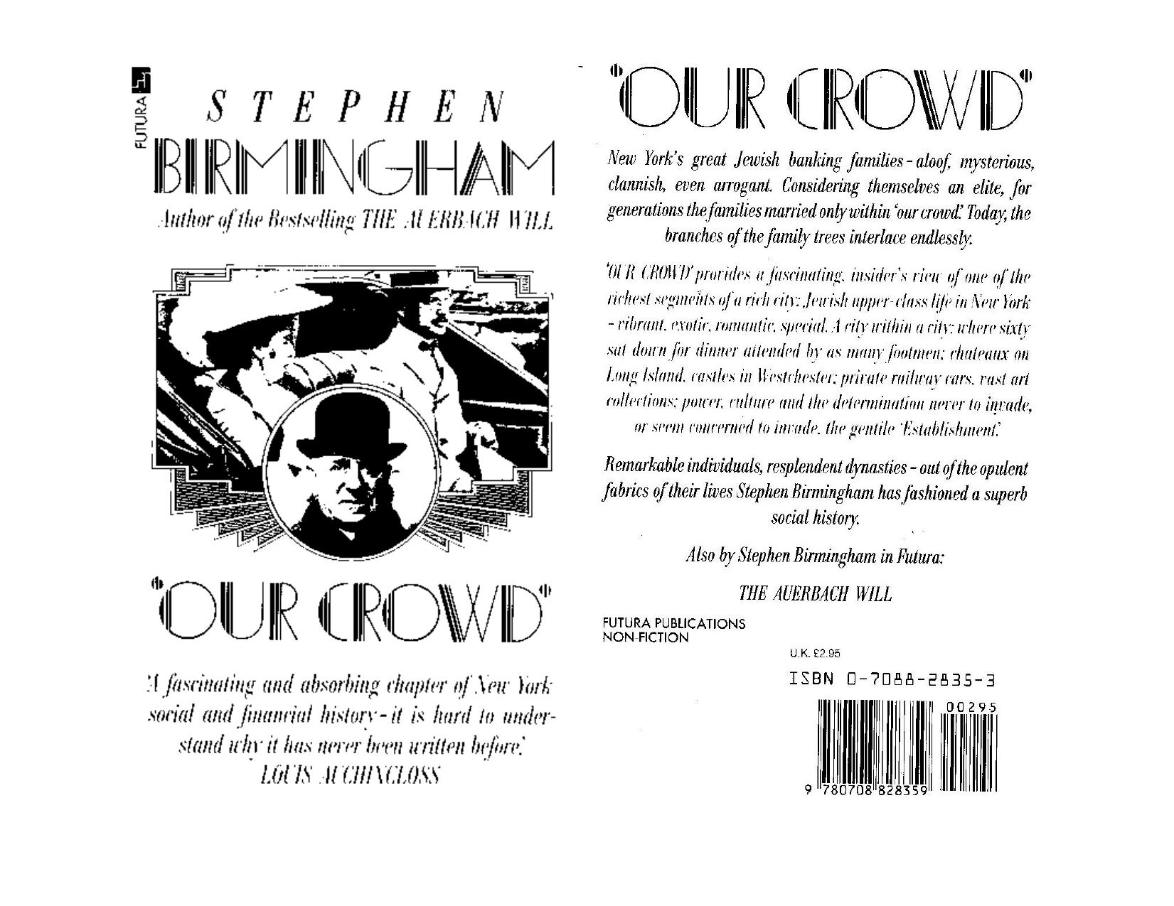 Our Crowd; The Great Jewish Banking Families of New York City by DAVID