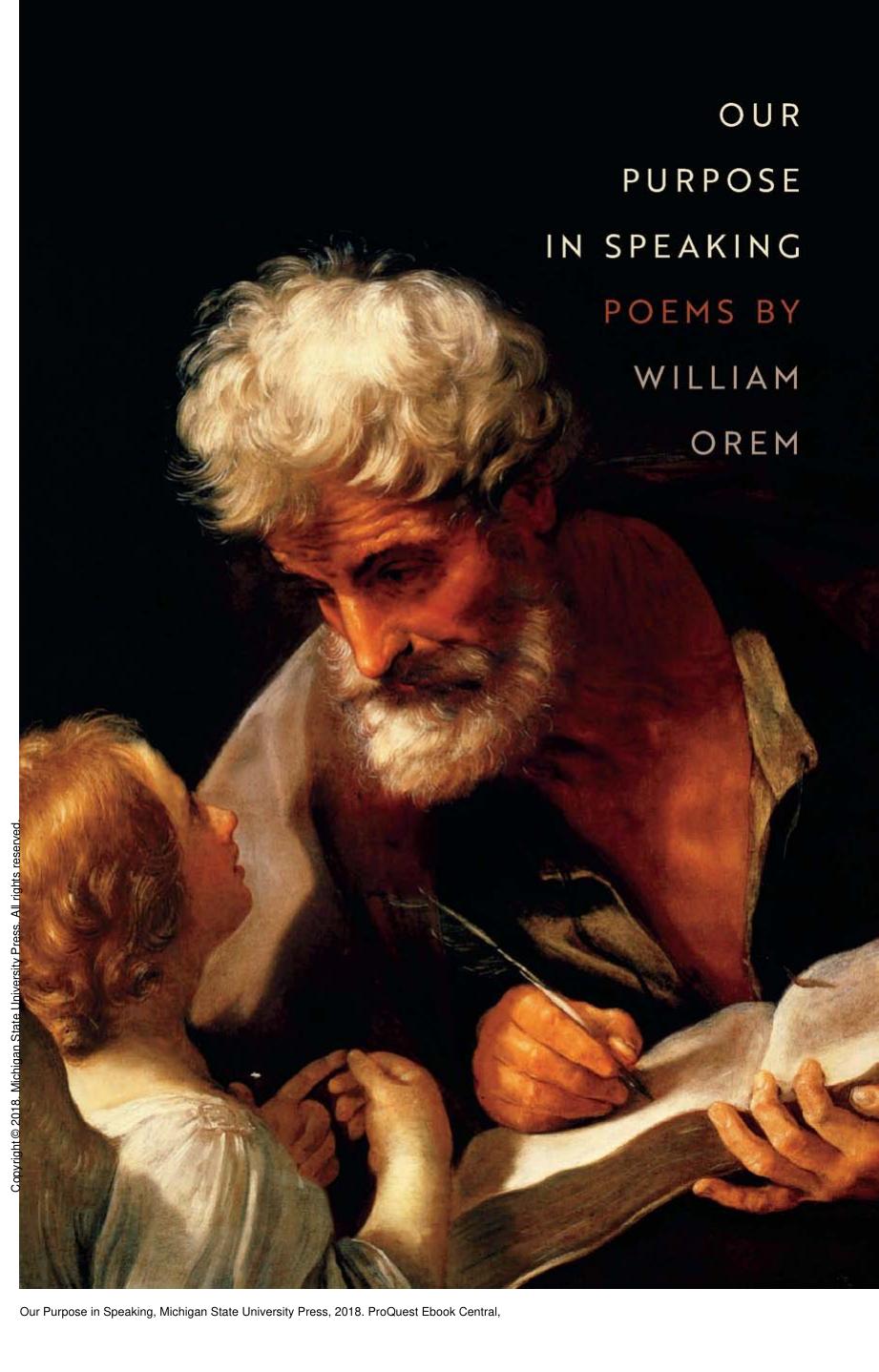 Our Purpose in Speaking by William Orem