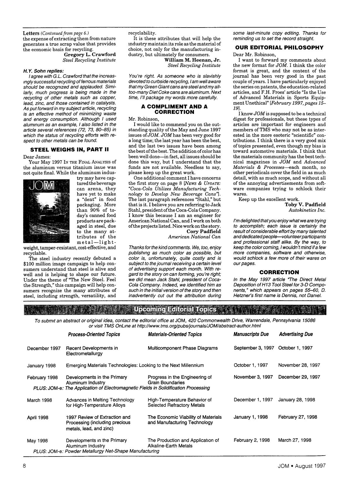 Our editorial philosophy by Unknown