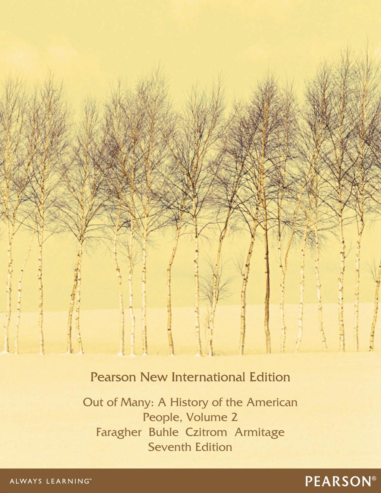 Out of Many: A History of the American People, Volume 2 by Armitage Susan Hodge; Buhle Mari Jo; Czitrom Daniel J.; Faragher John Mack