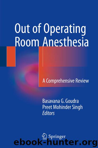 Out of Operating Room Anesthesia by Basavana G. Goudra & Preet Mohinder Singh