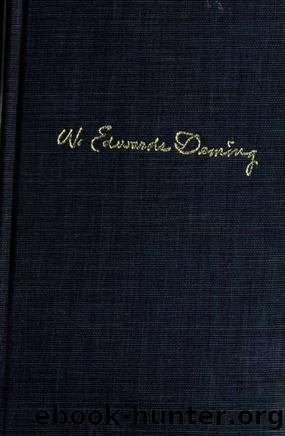 Out of the crisis by Deming W. Edwards (William Edwards) 1900- . cn