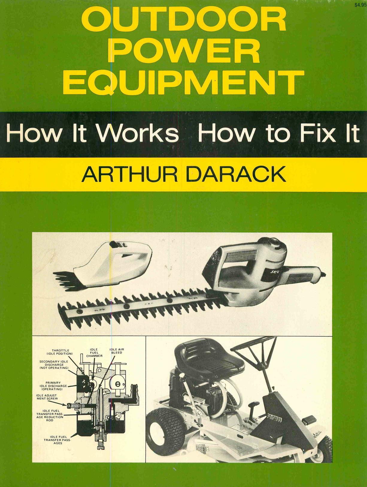 Outdoor power equipment: how it works, how to fix it by Darack Arthur