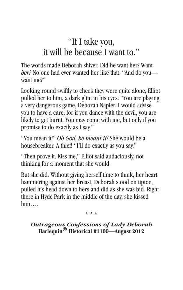 Outrageous Confessions of Lady Deborah by Marguerite Kaye
