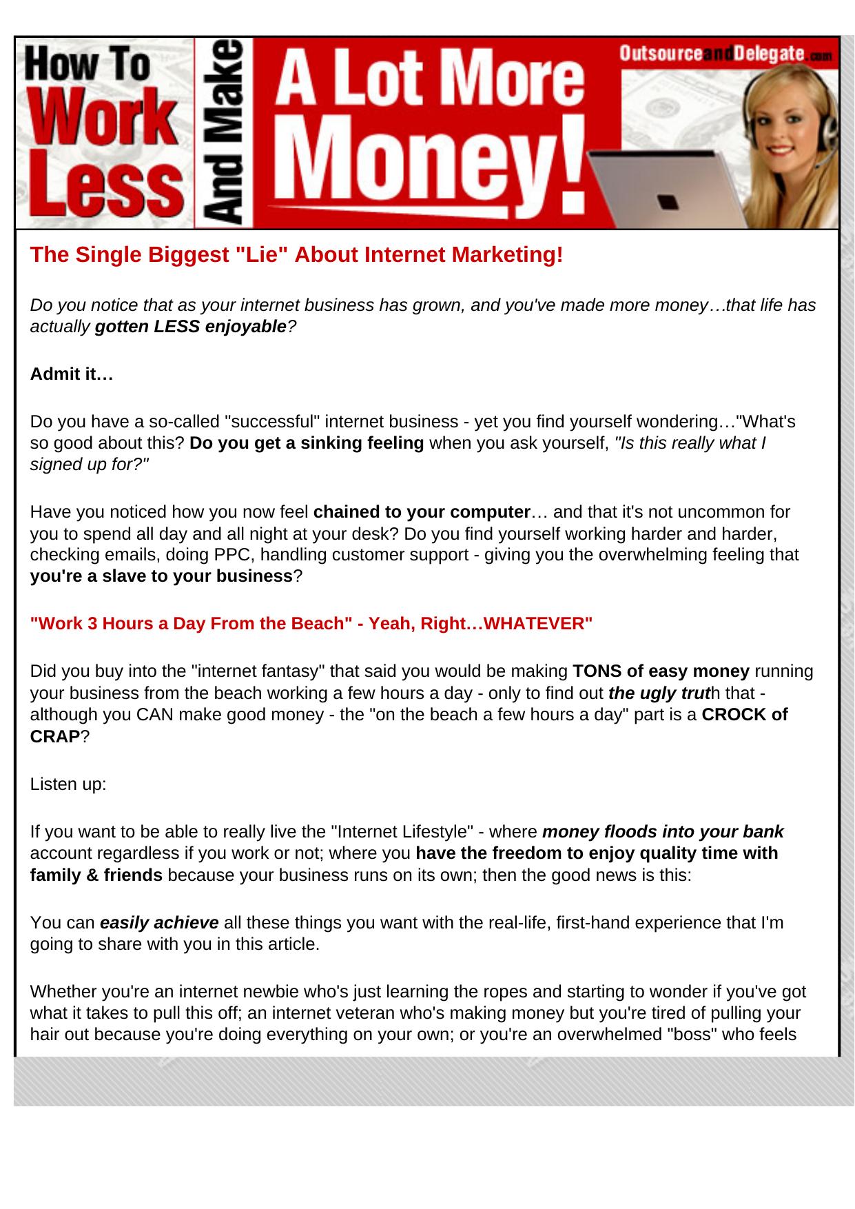 Outsource And Delegate. by Best of Kuszter's Collection