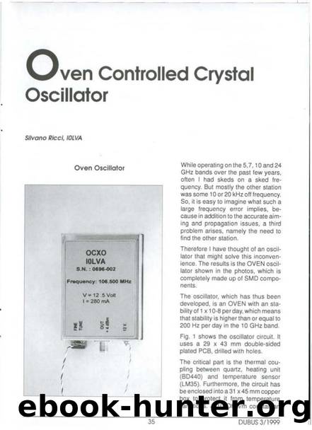 Oven Controlled Crystal Oscillator by Unknown