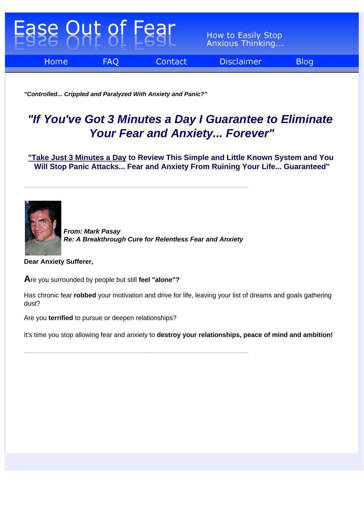 Overcome Fear And Anxiety EBook. by Best of Kuszter's Collection