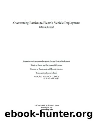Overcoming Barriers to Electric-Vehicle Deployment by Board on Energy & Environmental Systems