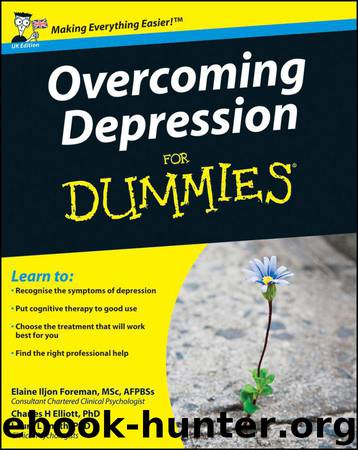 Overcoming Depression For Dummies by Smith Laura L. & Elliott Charles H. & Iljon Foreman Elaine