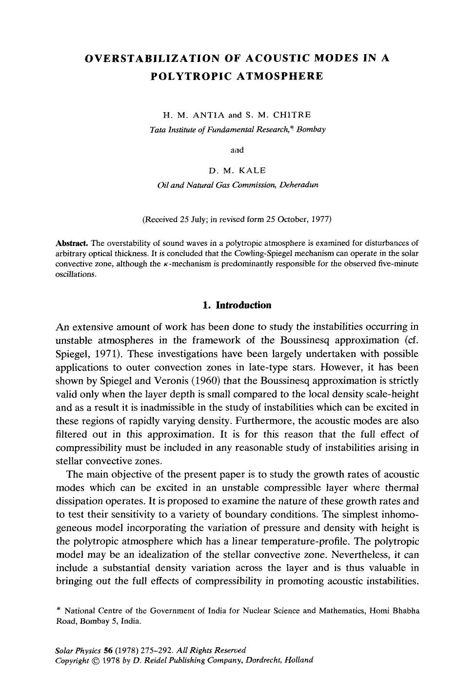 Overstabilization of acoustic modes in a polytropic atmosphere by Unknown