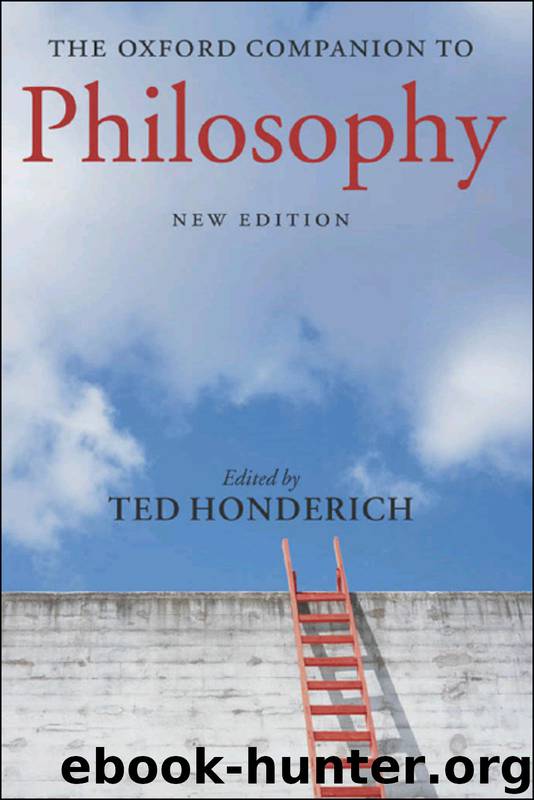 Oxford Companion to Philosophy by Honderich Ted;