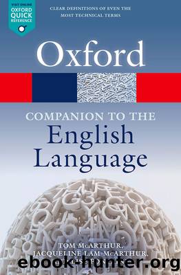 Oxford Companion to the English Language by Tom McArthur