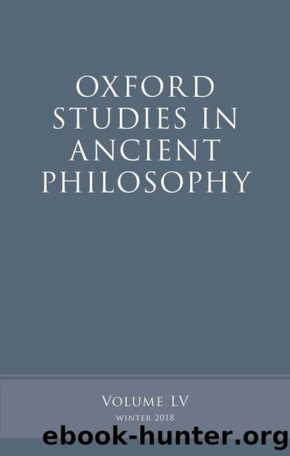 Oxford Studies in Ancient Philosophy, Volume 55 by Victor Caston;