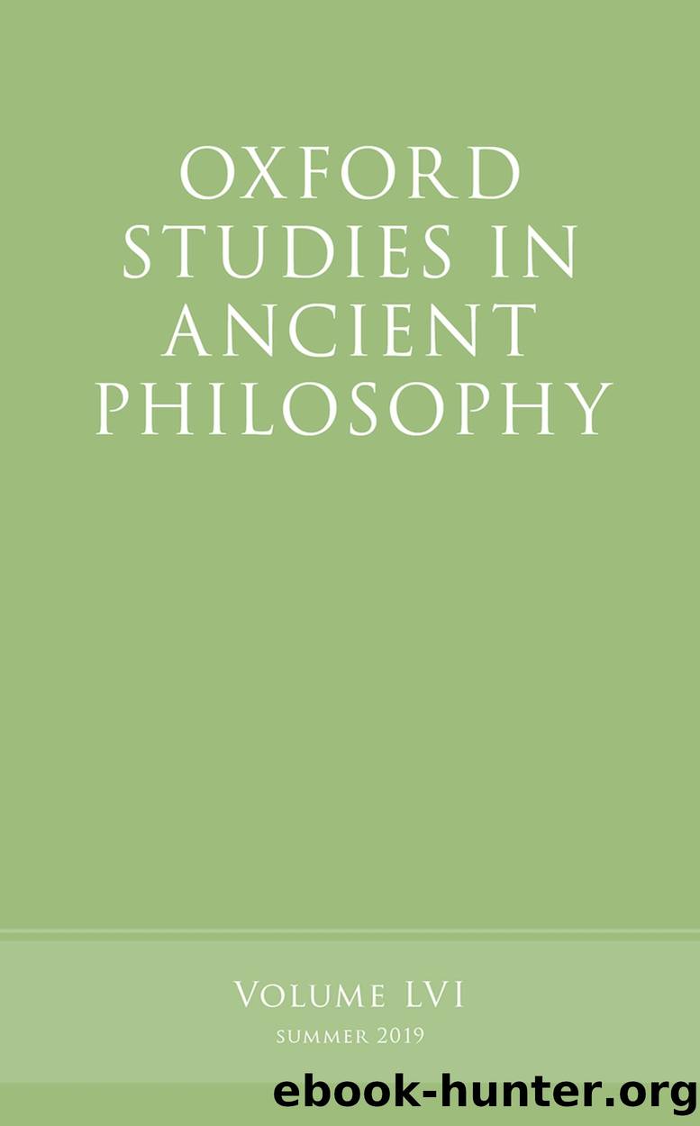 Oxford Studies in Ancient Philosophy, Volume 56 by Victor Caston;