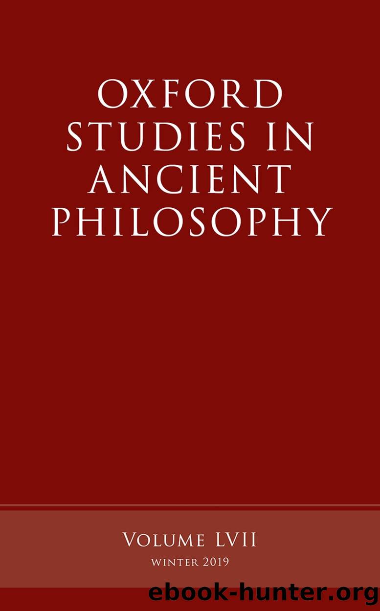 Oxford Studies in Ancient Philosophy, Volume 57 by Victor Caston;