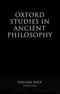 Oxford Studies in Ancient Philosophy: Volume 35 by Volume 35