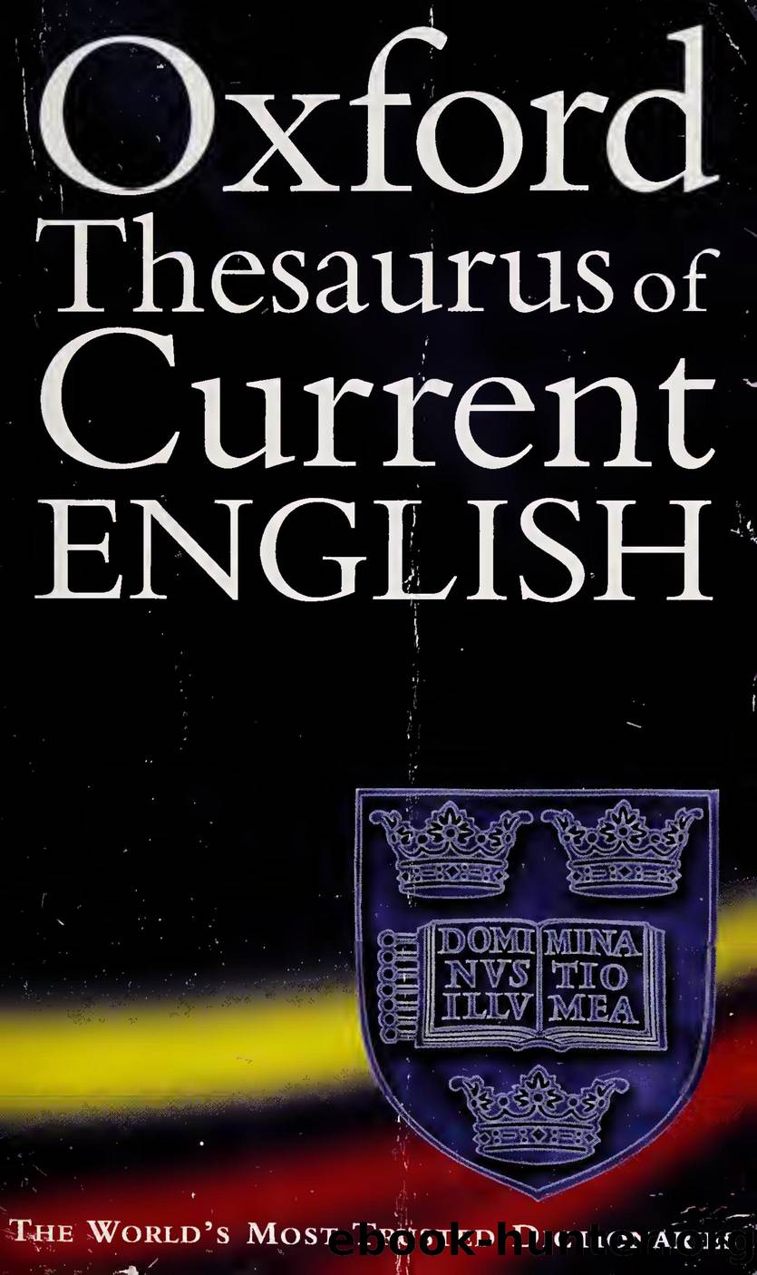 Oxford Thesaurus of Current English (2003) by Unknown