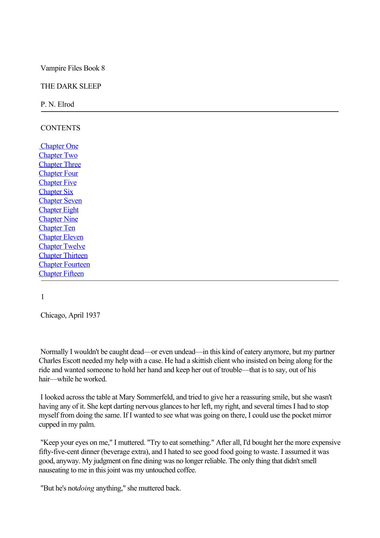 P N Elrod Vampire Files 08 The Dark Sleep by Unknown