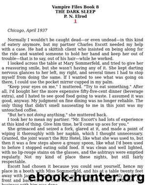 P. N. Elrod - Vampire Files 08 by The Dark Sleep