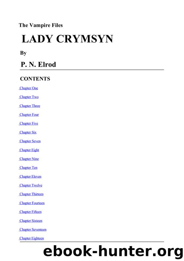 P. N. Elrod - Vampire Files 09 by Lady Crymsyn