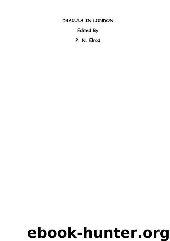 P. N. Elrod by Dracula in London