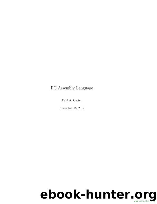 PC Assembly Language by www.dbooks.org