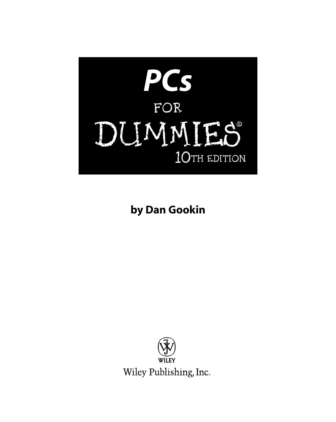 PCs for DUMmIES 10th by Unknown