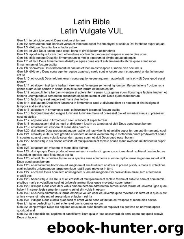 PDF Bible Latin Vulgate VUL by Unknown