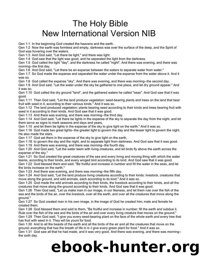 PDF Bible New International Version NIB by Unknown
