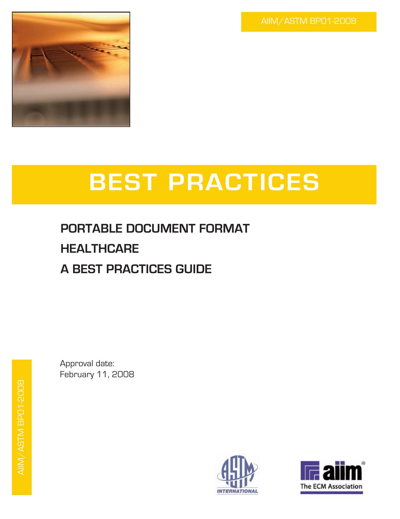 PDF in Healthcare by AIIM