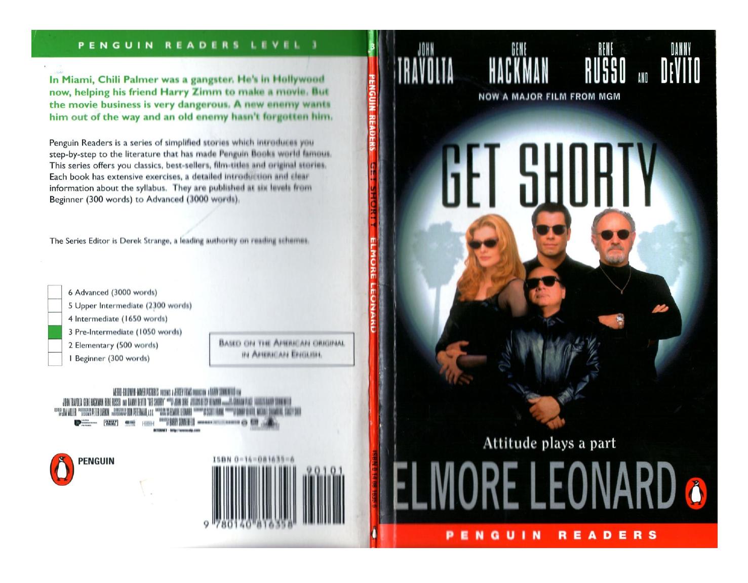 PENGUIN READERS LEVEL 3: \"GET SHORTY\" by DEREK STRANGE (EDITOR) BOB HARVEY (ILLUSTRATOR) ELMORE LEONARD