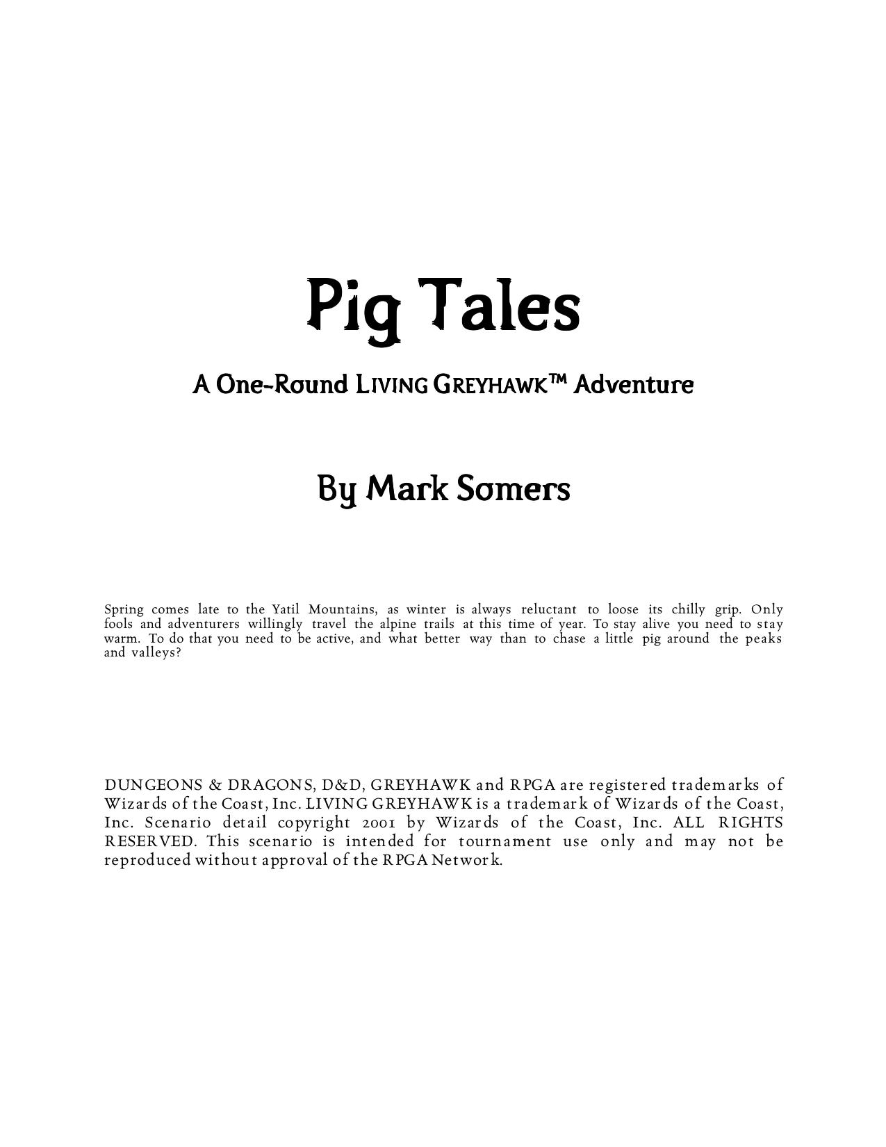 PER1-01 Pig Tales by Unknown