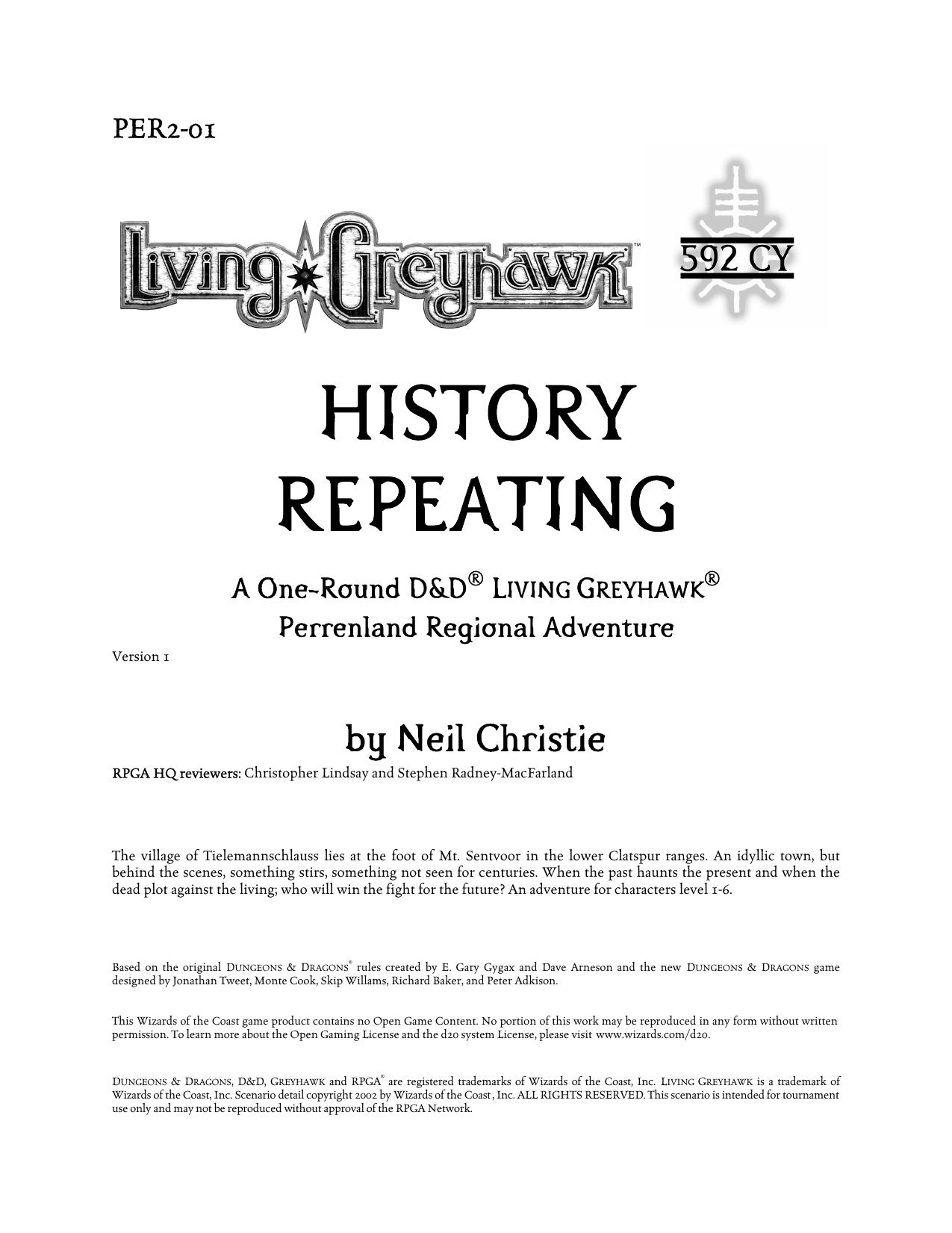 PER2-01 History Repeating by Unknown