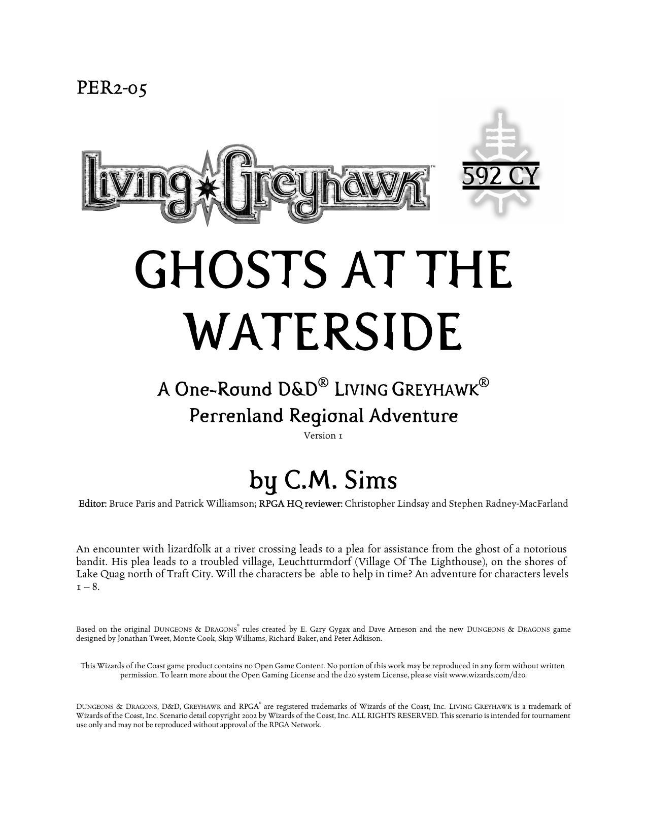PER2-05 Ghosts At Waterside by Unknown
