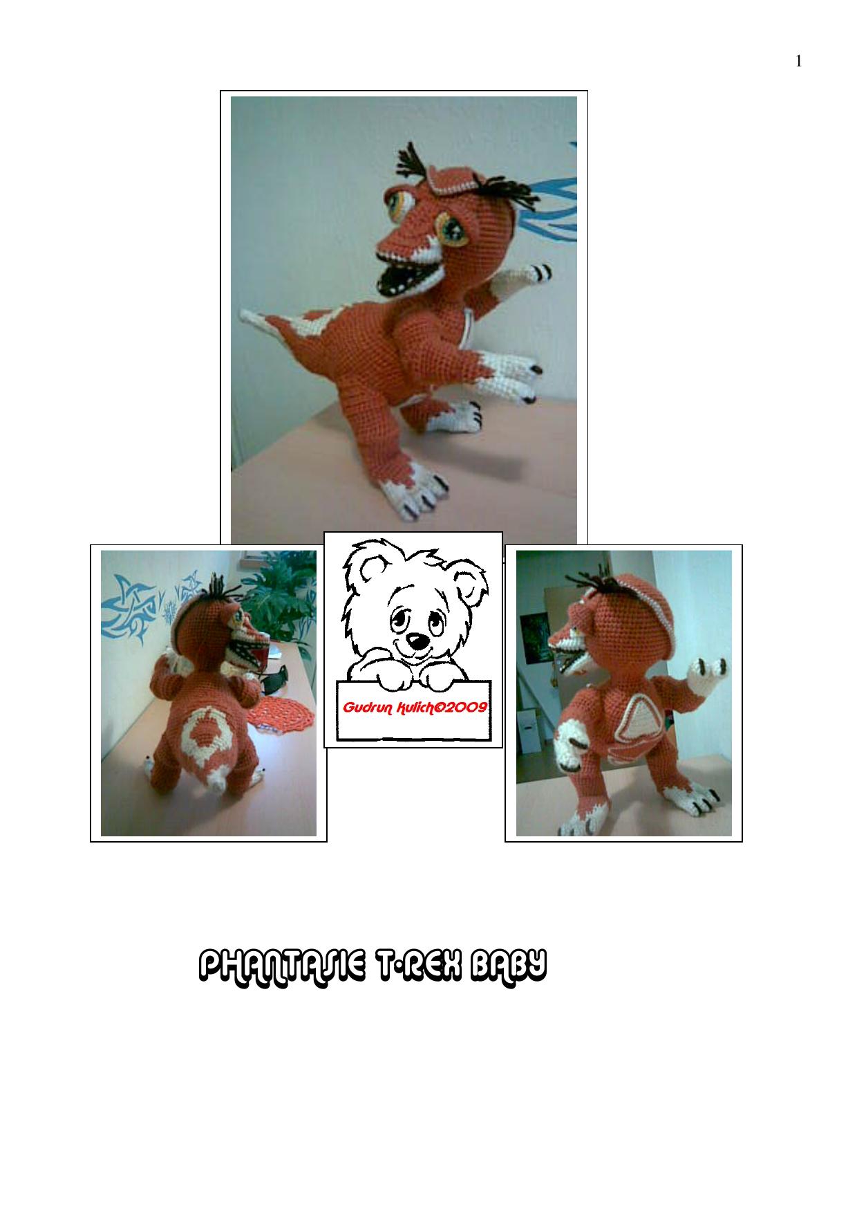 PHANTASIE T- Rex Baby by HA HA