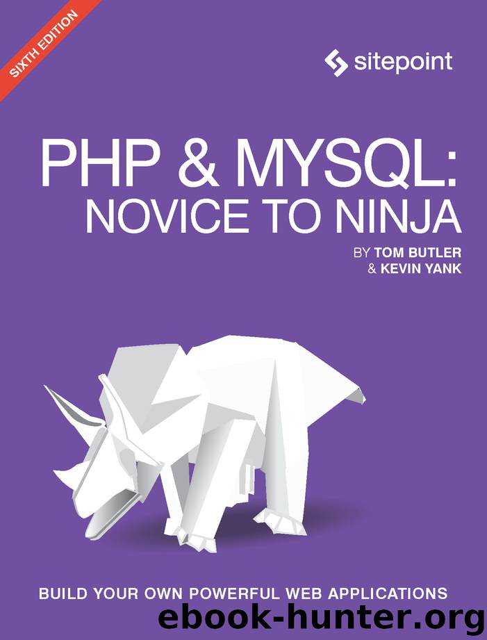 PHP & MySQL by Tom Butler