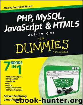 PHP, MySQL, JavaScript & HTML5 All-in-One For Dummies by Steve Suehring & Janet Valade