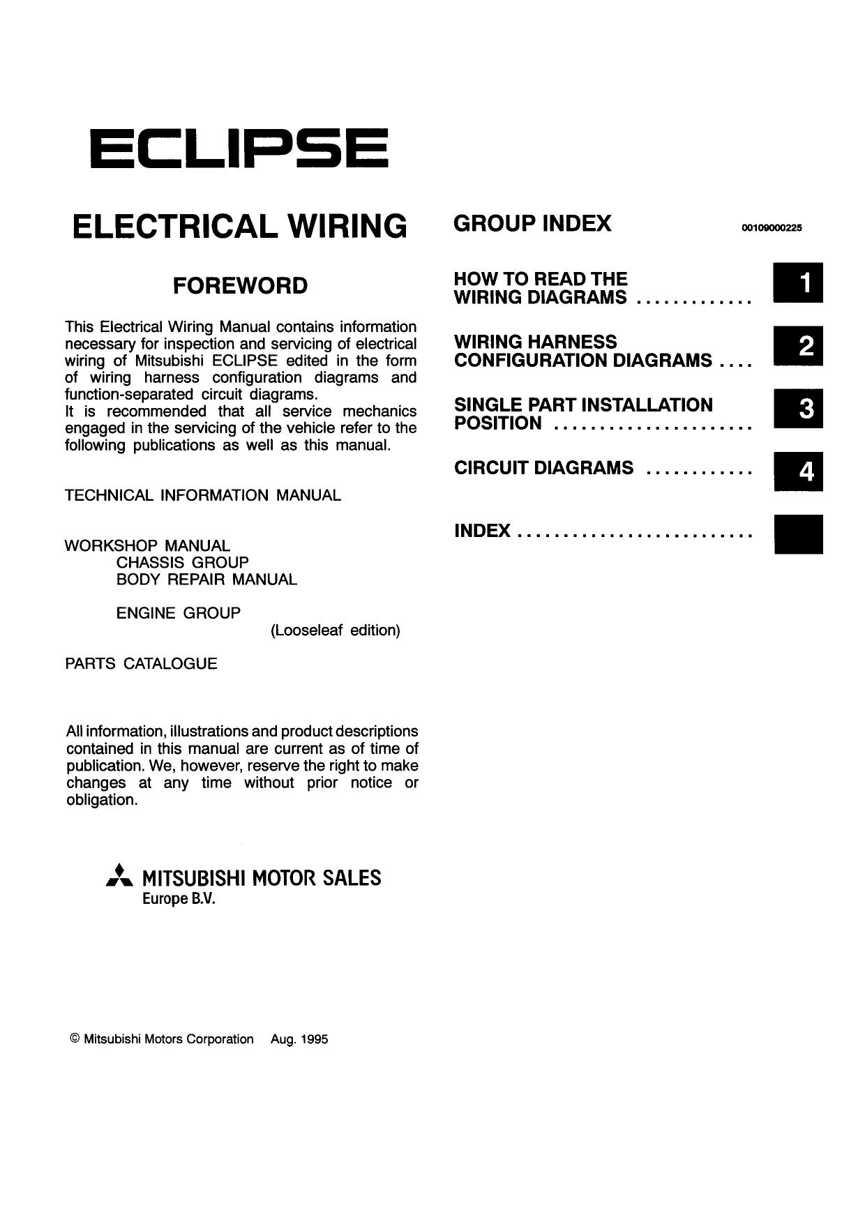 PHUE95E1 ECLIPSE 96 ELECTRICAL WIRING by Anna
