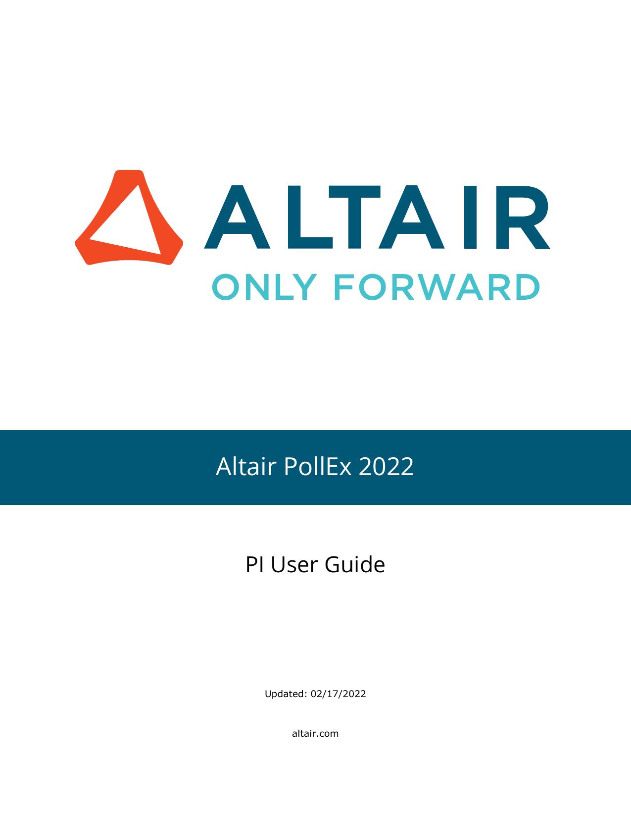 PI User Guide by PollEx