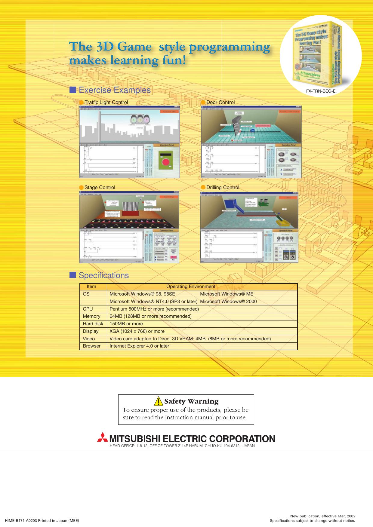 PLC Training Software Spec by Unknown
