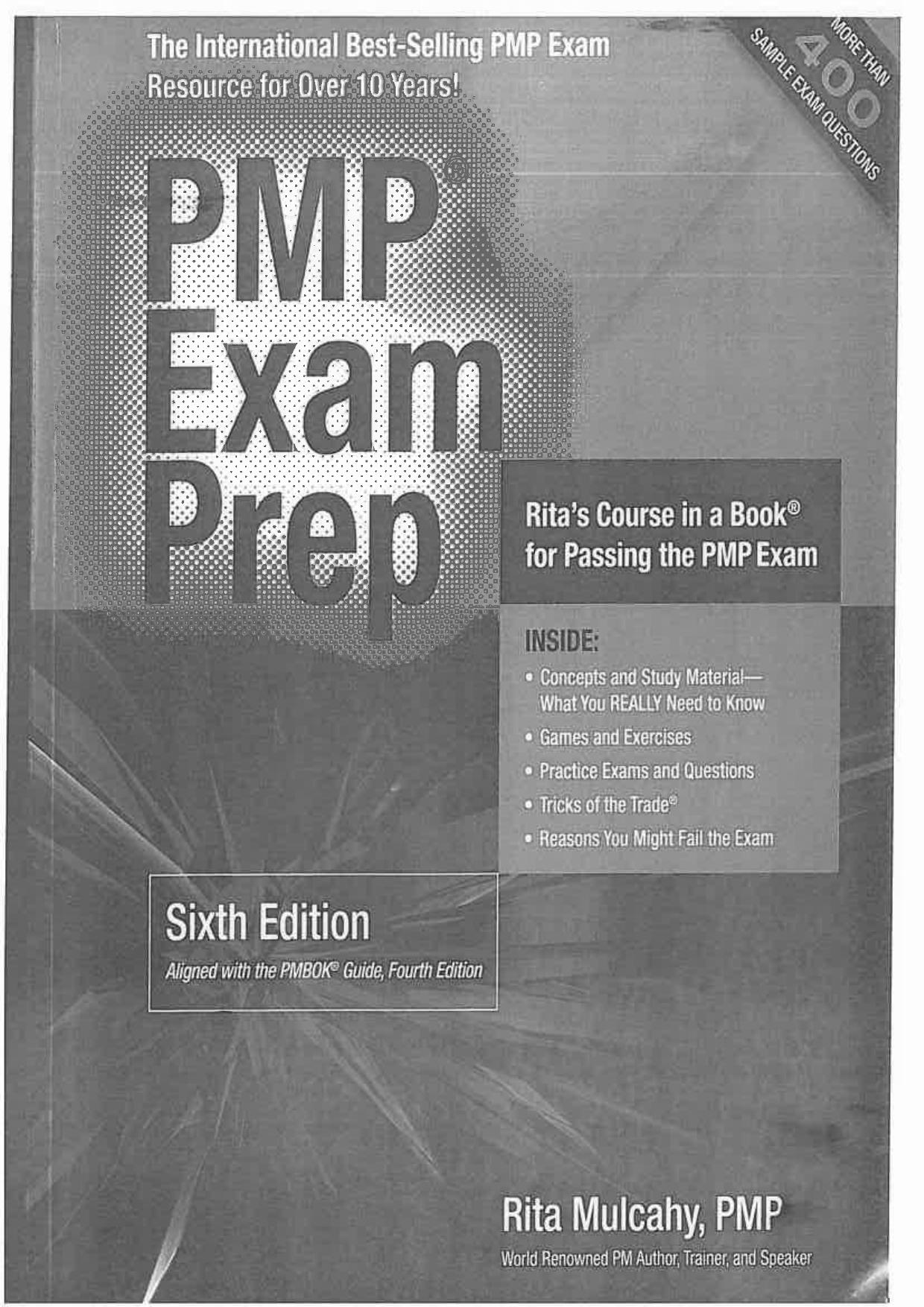 PMP Exam Prep 6th Edition Rita Mulcahy by Unknown