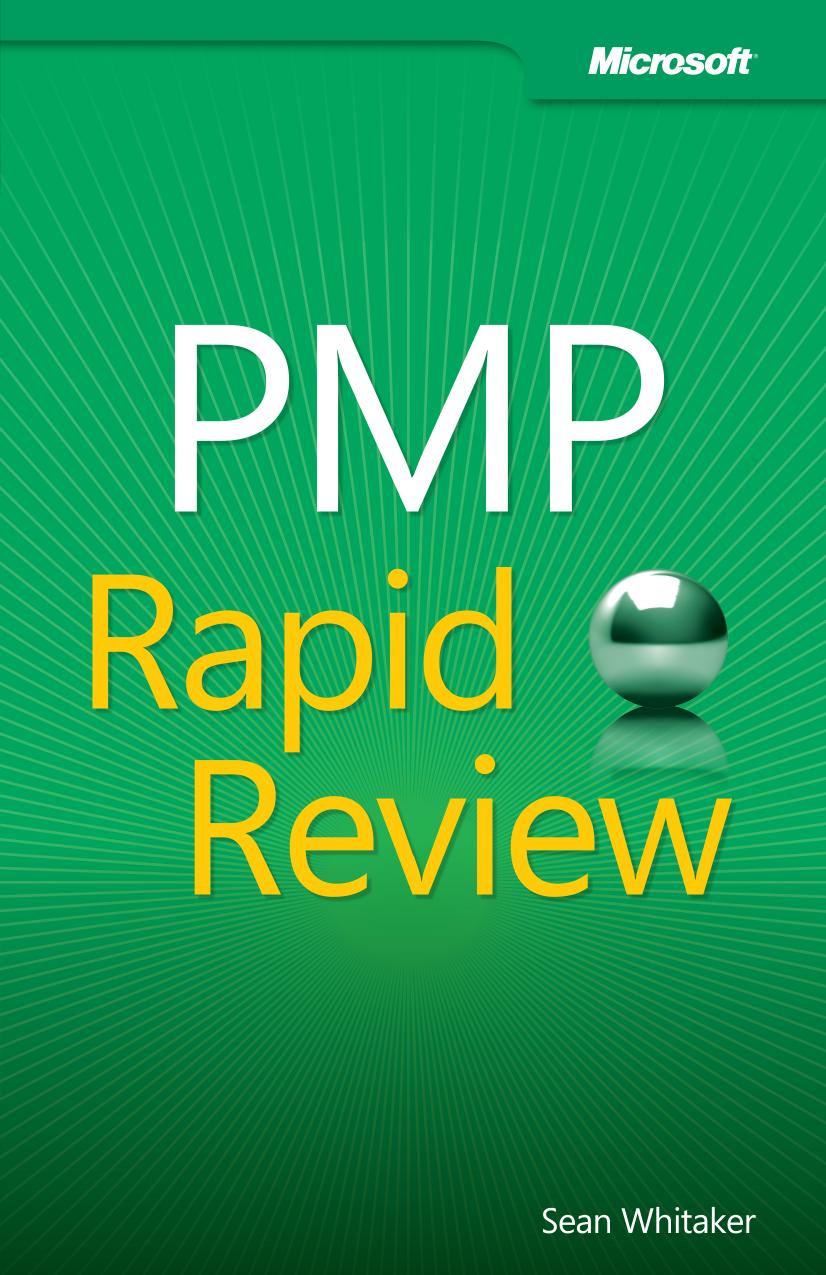 PMP Rapid Review by Sean Whitaker