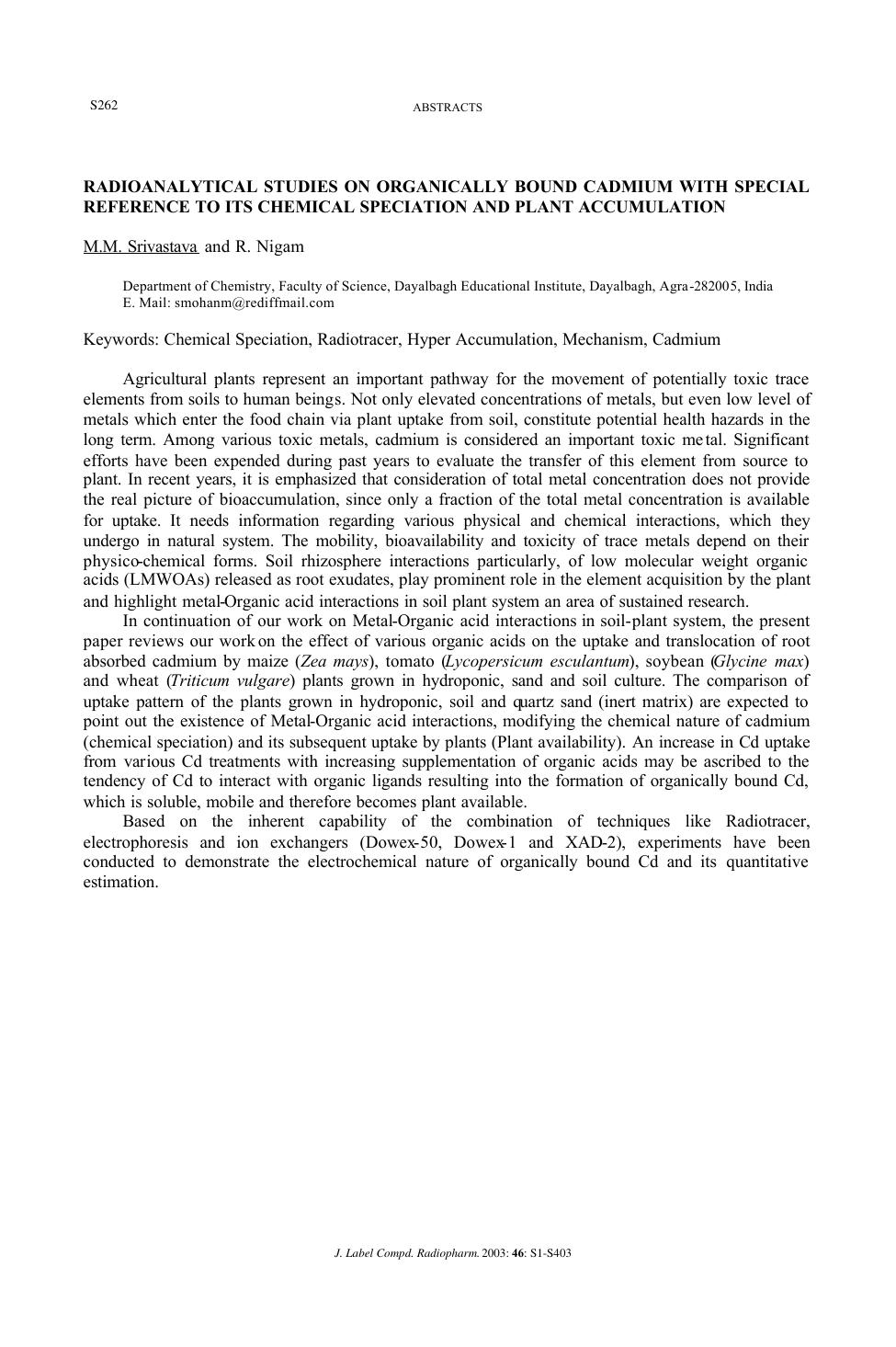 PO6 - Basic Chemistry-Radionuclide Production, Targetry, Automation, Analytical Chemistry by kleis