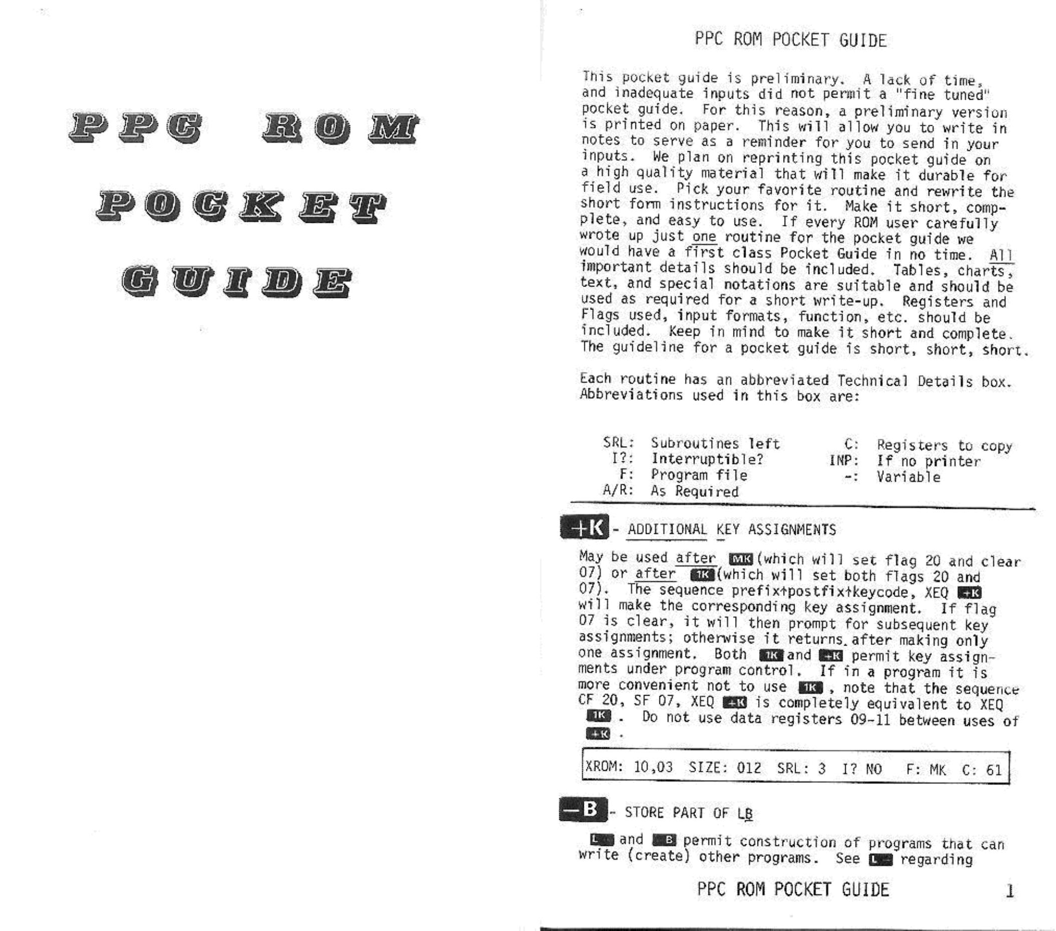 PPC ROM Pocket Guide by Unknown