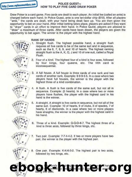 PQ1 (EGA) How to Play Five Card Draw Poker by Unknown