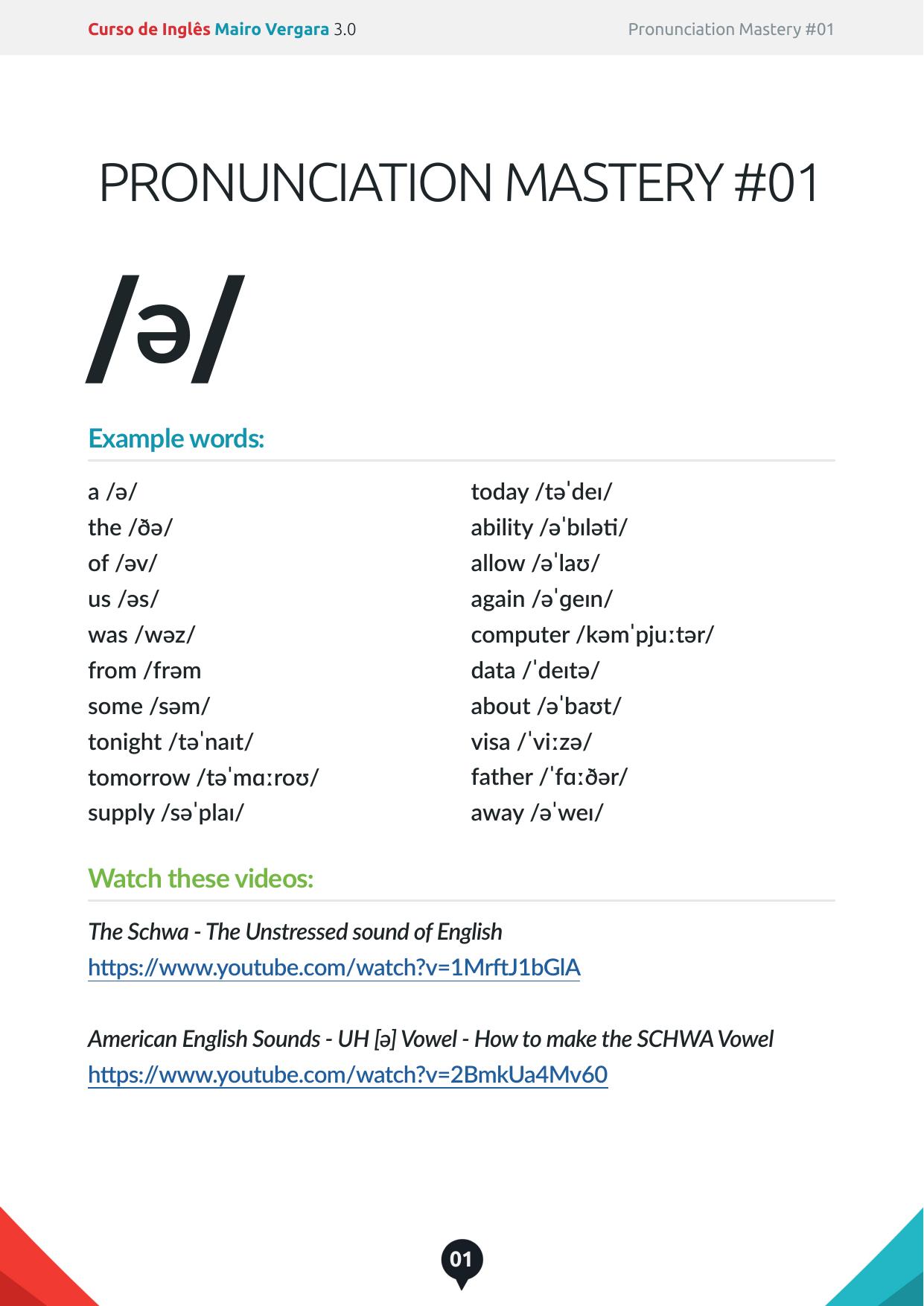 PRONUNCIATION MASTERY 01 PDF by Unknown