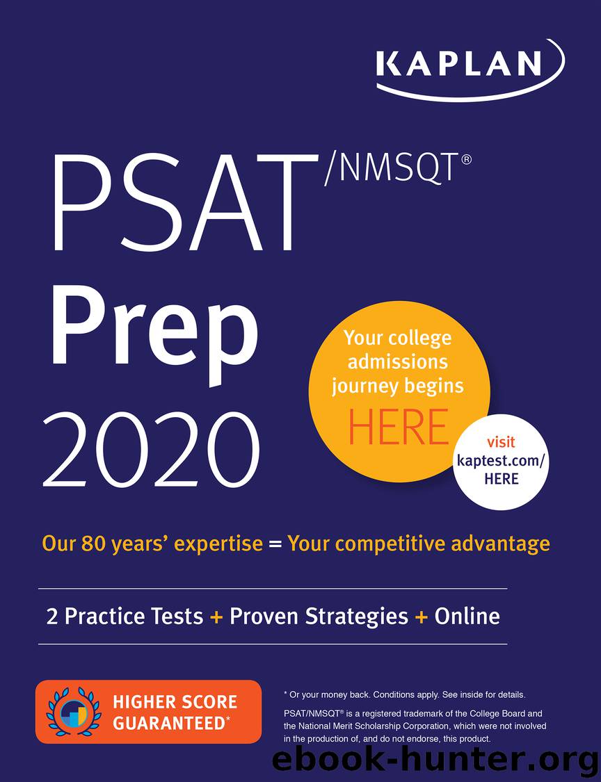 PSATNMSQT Prep 2020 by Kaplan Test Prep