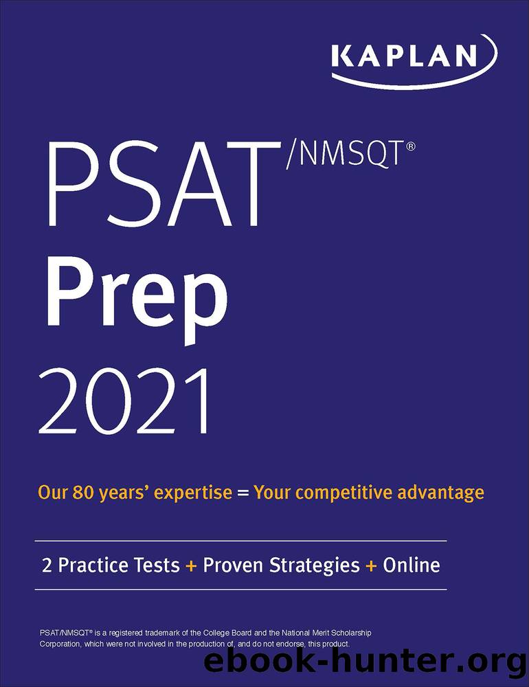 PSATNMSQT Prep 2021 by Kaplan Test Prep